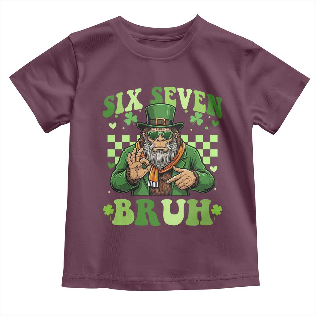 Bigfoot Six Seven Bruh Toddler T Shirt Gen Z Irish Gift
