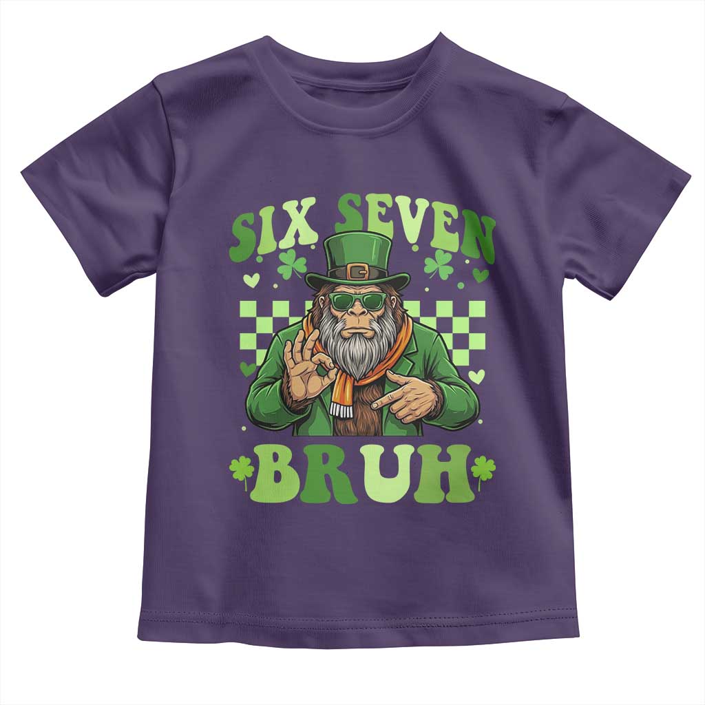 Bigfoot Six Seven Bruh Toddler T Shirt Gen Z Irish Gift