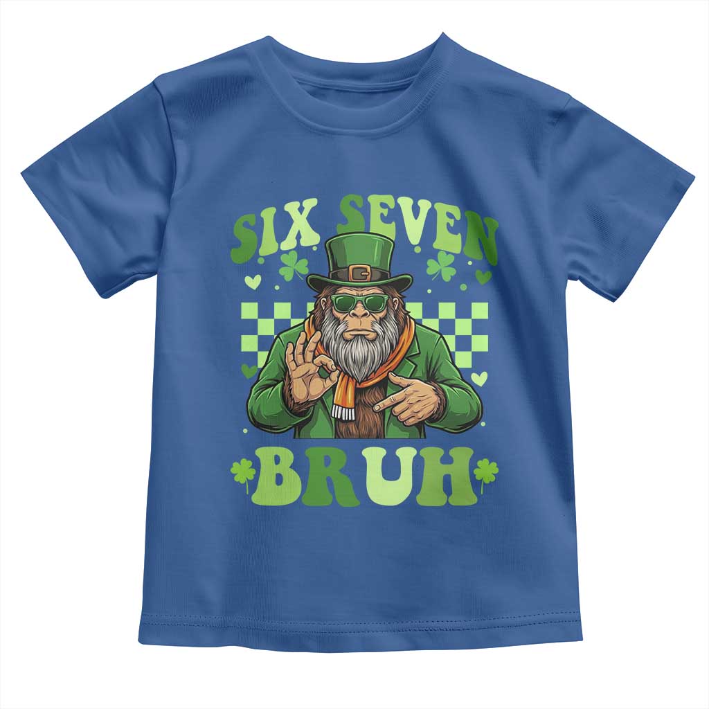 Bigfoot Six Seven Bruh Toddler T Shirt Gen Z Irish Gift