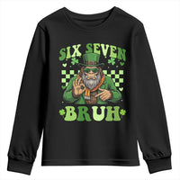Bigfoot Six Seven Bruh Youth Sweatshirt Gen Z Irish Gift