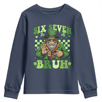 Bigfoot Six Seven Bruh Youth Sweatshirt Gen Z Irish Gift