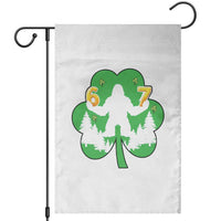 St Patricks Day Bigfoot Shamrock Garden Flag Six Seven Meme