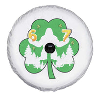 St Patricks Day Bigfoot Shamrock Spare Tire Cover Six Seven Meme