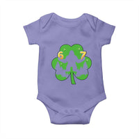 St Patricks Day Bigfoot Shamrock Baby Onesie Six Seven Meme