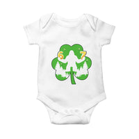 St Patricks Day Bigfoot Shamrock Baby Onesie Six Seven Meme