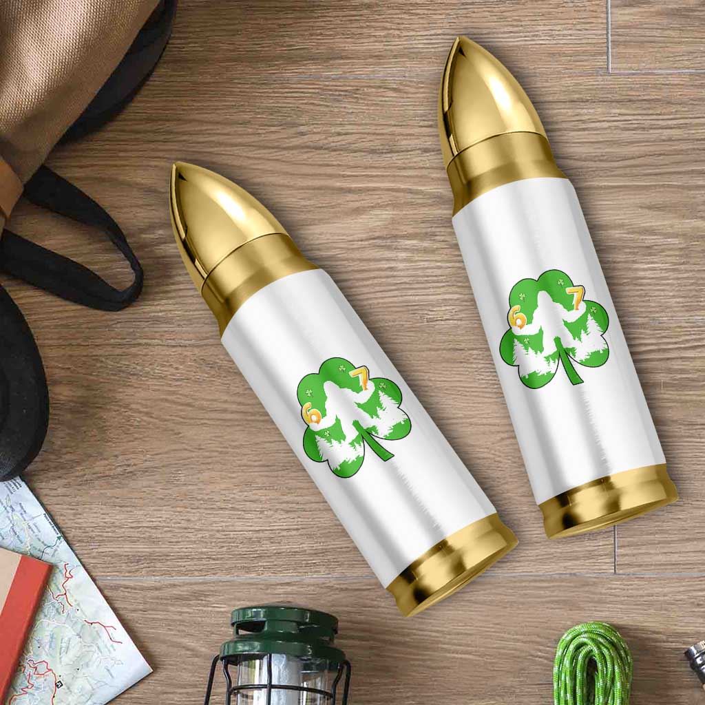 St Patricks Day Bigfoot Shamrock Bullet Tumbler Six Seven Meme