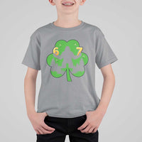 St Patricks Day Bigfoot Shamrock T Shirt For Kid Six Seven Meme