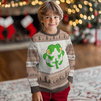 St Patricks Day Bigfoot Shamrock Ugly Christmas Sweater Six Seven Meme