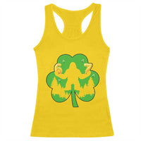 St Patricks Day Bigfoot Shamrock Racerback Tank Top Six Seven Meme
