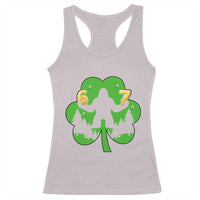 St Patricks Day Bigfoot Shamrock Racerback Tank Top Six Seven Meme