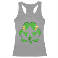 St Patricks Day Bigfoot Shamrock Racerback Tank Top Six Seven Meme