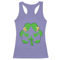 St Patricks Day Bigfoot Shamrock Racerback Tank Top Six Seven Meme