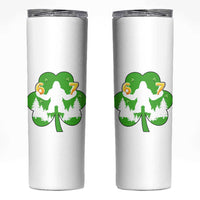 St Patricks Day Bigfoot Shamrock Skinny Tumbler Six Seven Meme