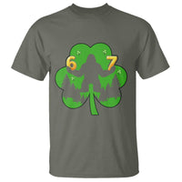 St Patricks Day Bigfoot Shamrock T Shirt Six Seven Meme