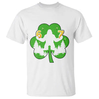 St Patricks Day Bigfoot Shamrock T Shirt Six Seven Meme