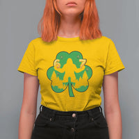 St Patricks Day Bigfoot Shamrock T Shirt For Women Six Seven Meme