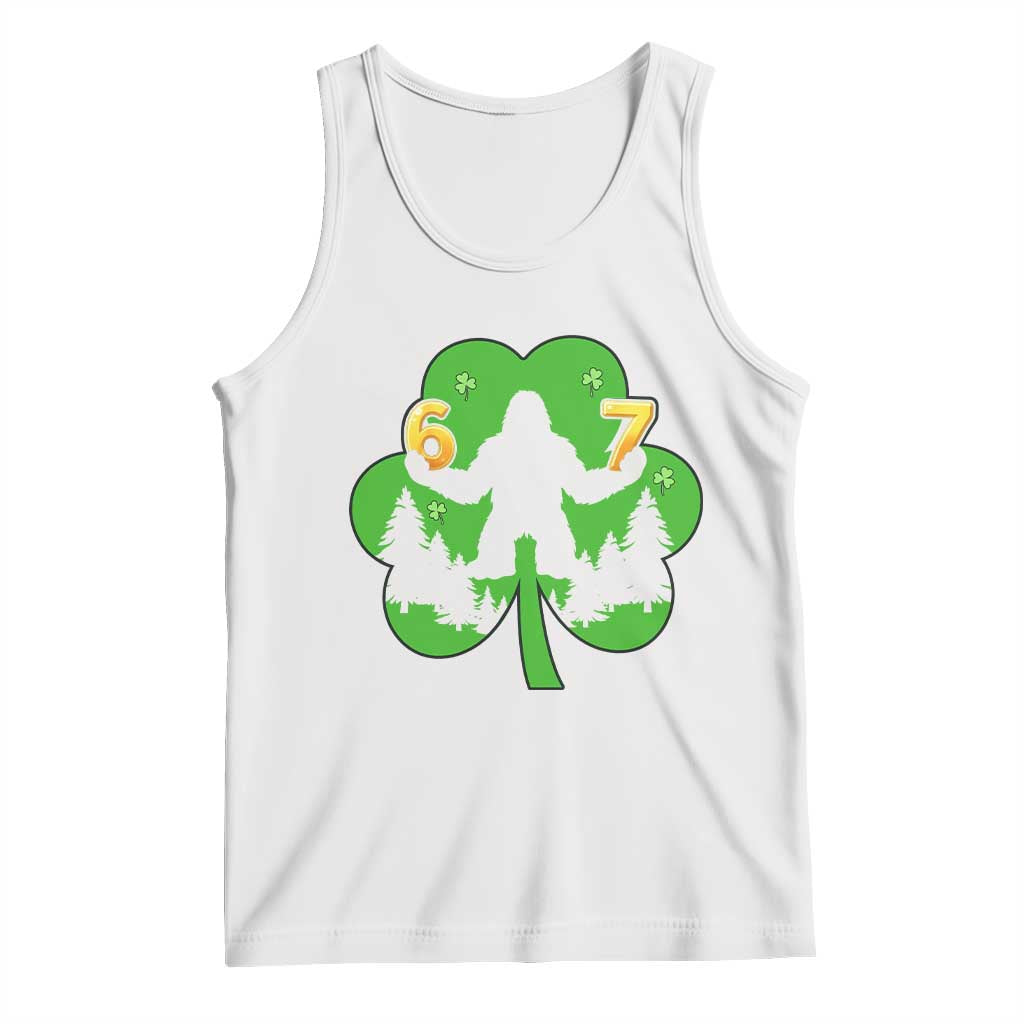 St Patricks Day Bigfoot Shamrock Tank Top Six Seven Meme