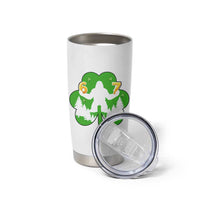 St Patricks Day Bigfoot Shamrock Tumbler Cup Six Seven Meme