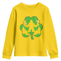 St Patricks Day Bigfoot Shamrock Youth Sweatshirt Six Seven Meme