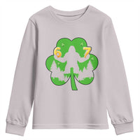 St Patricks Day Bigfoot Shamrock Youth Sweatshirt Six Seven Meme