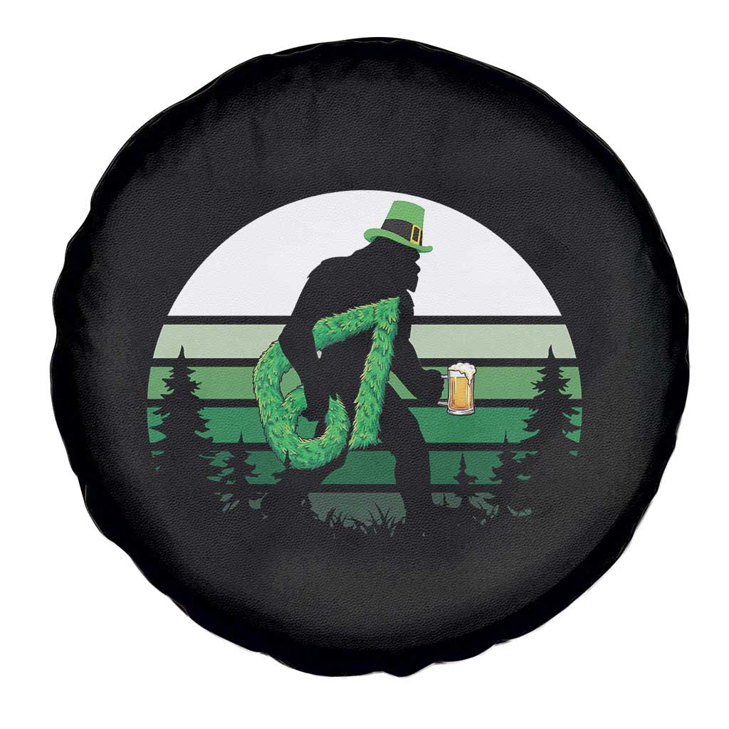Funny St Patricks Bigfoot Says Six Seven Spare Tire Cover Gen Z Irish Gift