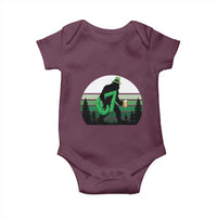 Funny St Patricks Bigfoot Says Six Seven Baby Onesie Gen Z Irish Gift