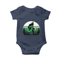 Funny St Patricks Bigfoot Says Six Seven Baby Onesie Gen Z Irish Gift