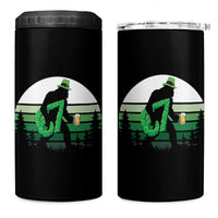 Funny St Patricks Bigfoot Says Six Seven 4 in 1 Can Cooler Tumbler Gen Z Irish Gift