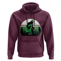 Funny St Patricks Bigfoot Says Six Seven Hoodie Gen Z Irish Gift