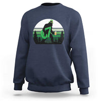 Funny St Patricks Bigfoot Says Six Seven Sweatshirt Gen Z Irish Gift