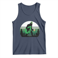Funny St Patricks Bigfoot Says Six Seven Tank Top Gen Z Irish Gift