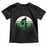 Funny St Patricks Bigfoot Says Six Seven Toddler T Shirt Gen Z Irish Gift