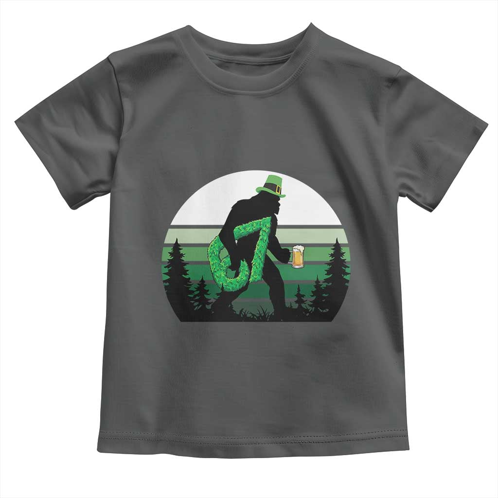 Funny St Patricks Bigfoot Says Six Seven Toddler T Shirt Gen Z Irish Gift