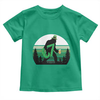 Funny St Patricks Bigfoot Says Six Seven Toddler T Shirt Gen Z Irish Gift