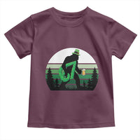 Funny St Patricks Bigfoot Says Six Seven Toddler T Shirt Gen Z Irish Gift