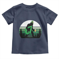 Funny St Patricks Bigfoot Says Six Seven Toddler T Shirt Gen Z Irish Gift
