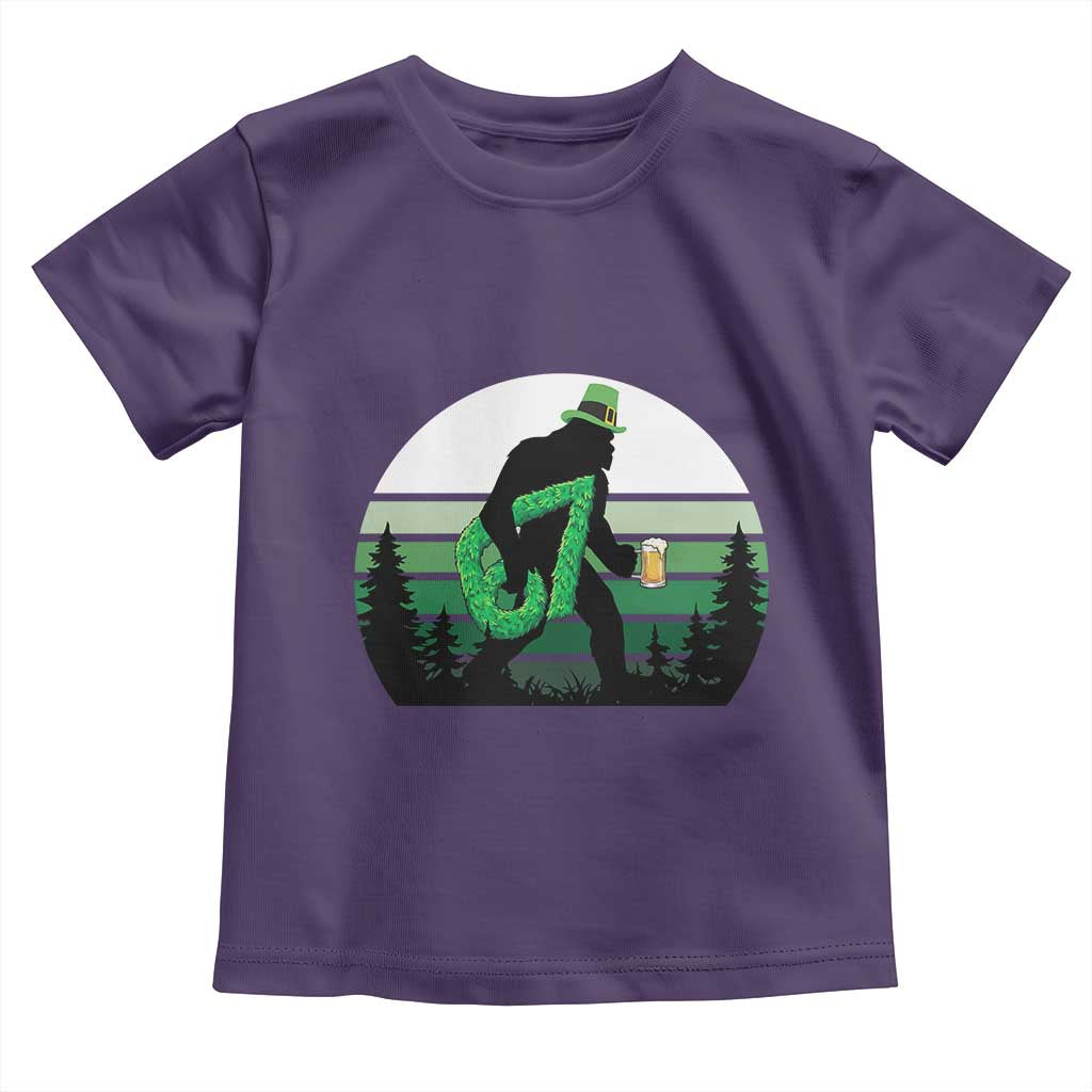 Funny St Patricks Bigfoot Says Six Seven Toddler T Shirt Gen Z Irish Gift