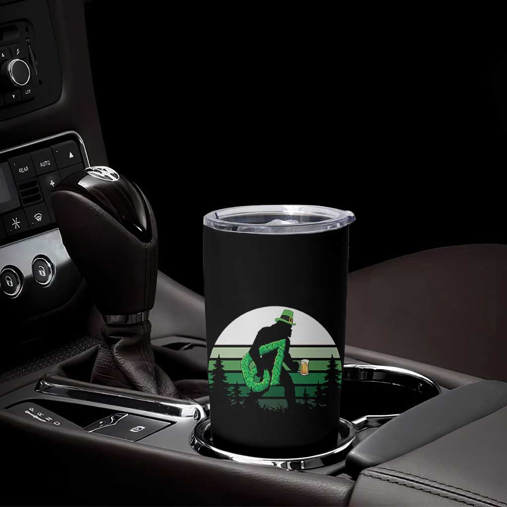 Funny St Patricks Bigfoot Says Six Seven Tumbler Cup Gen Z Irish Gift
