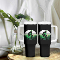Funny St Patricks Bigfoot Says Six Seven Tumbler With Handle Gen Z Irish Gift