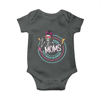 Funny Skeleton Mom Graphic Baby Onesie Good Moms Say Bad Words