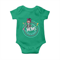 Funny Skeleton Mom Graphic Baby Onesie Good Moms Say Bad Words