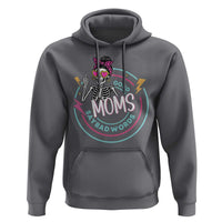 Funny Skeleton Mom Graphic Hoodie Good Moms Say Bad Words