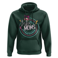 Funny Skeleton Mom Graphic Hoodie Good Moms Say Bad Words