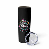 Funny Skeleton Mom Graphic Skinny Tumbler Good Moms Say Bad Words