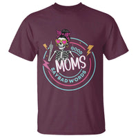 Funny Skeleton Mom Graphic T Shirt Good Moms Say Bad Words