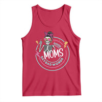 Funny Skeleton Mom Graphic Tank Top Good Moms Say Bad Words