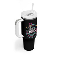 Funny Skeleton Mom Graphic Tumbler With Handle Good Moms Say Bad Words