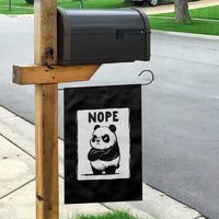 Grumpy Panda Says Nope Garden Flag Japanese Aesthetic Panda Bear Graphic