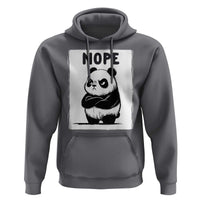 Grumpy Panda Says Nope Hoodie Japanese Aesthetic Panda Bear Graphic