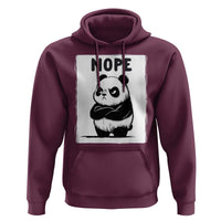 Grumpy Panda Says Nope Hoodie Japanese Aesthetic Panda Bear Graphic